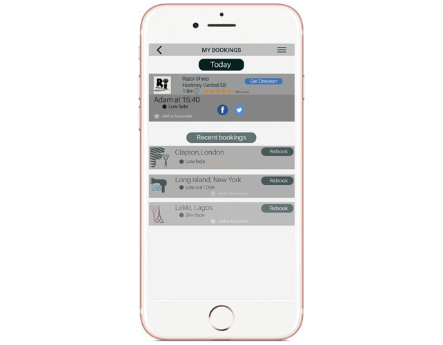 iPhone Based Beauty Services Booking App